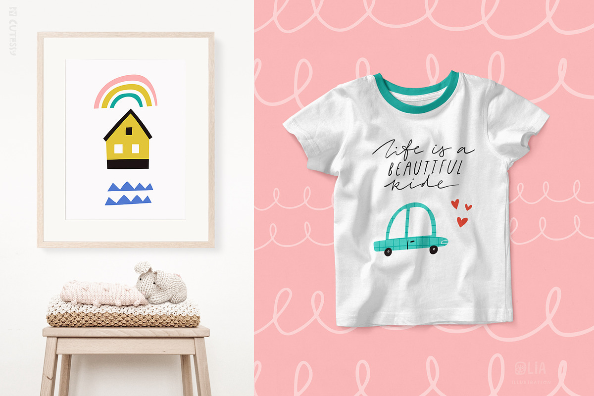 Cute Cars | Hand drawn clipart, a Transportation Illustration by Olia (Photo 11 of 11)