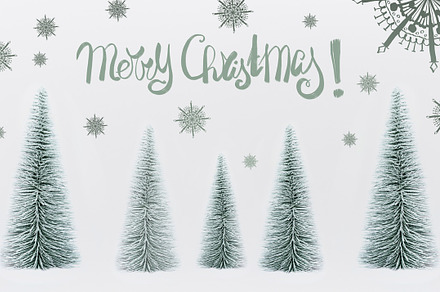 Christmas fir trees forest containing background, banner, and beautiful, a Holiday Photo by VICUSCHKA