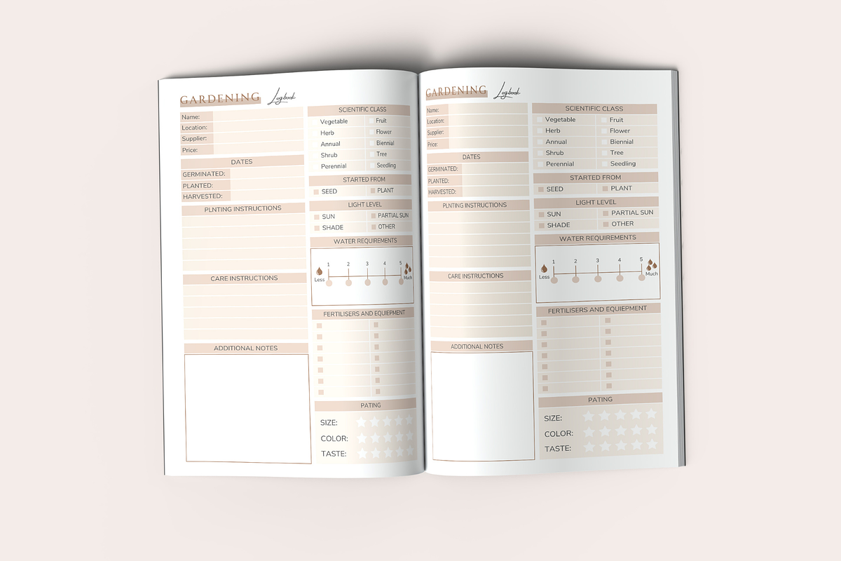 Gardening Logbook | KDP Interior, a Templates & Theme by KDPISH (Photo 3 of 4)