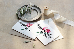 red rose printable birthday card