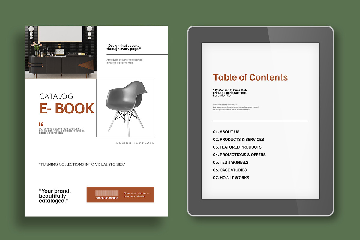 Digital Catalog eBook Design, an UI Kit Template by MightyDesign (Photo 2 of 10)