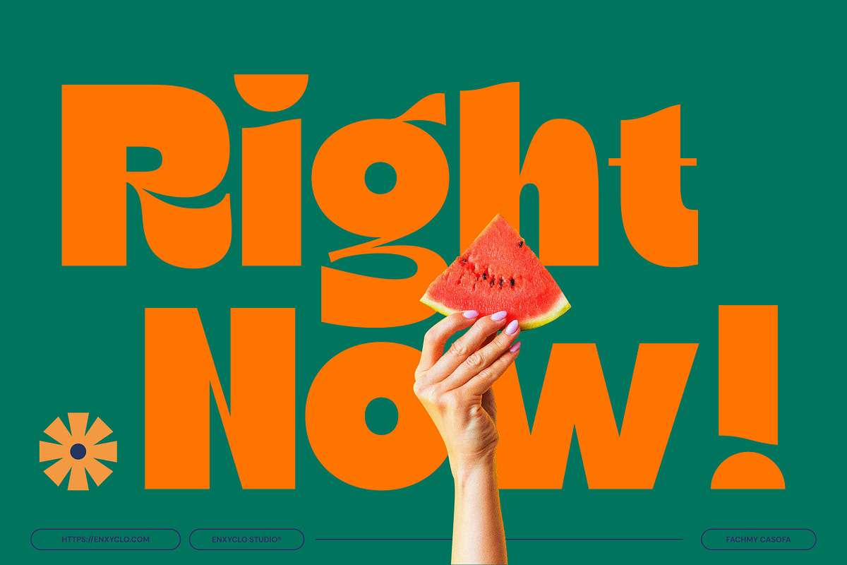Ragikon - Playful & Chunky Font, a Sans Serif Font by Enxyclo Studio (Photo 6 of 17)