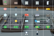 Money Elements | Motion Graphics, an Object Graphic by FlashFXbox (Thumbnail 1 of 2)