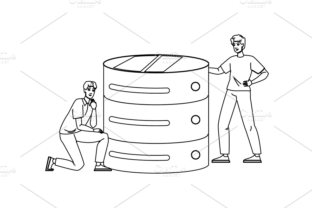 software database performance, a Technology Illustration by pikepicture