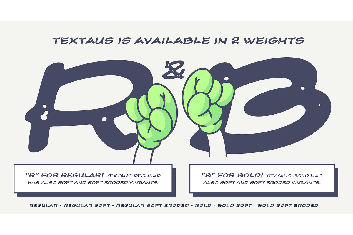 Textaus - Eroded Pack, a Handwritten Font by Anfound Type (Photo 4 of 9)