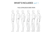 Male Straight Poses Pack, a Person Illustration by Art by Lin (Thumbnail 5 of 6)