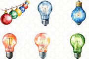Christmas Light Clipart, an Illustration by Black Bird Studio (Thumbnail 5 of 6)
