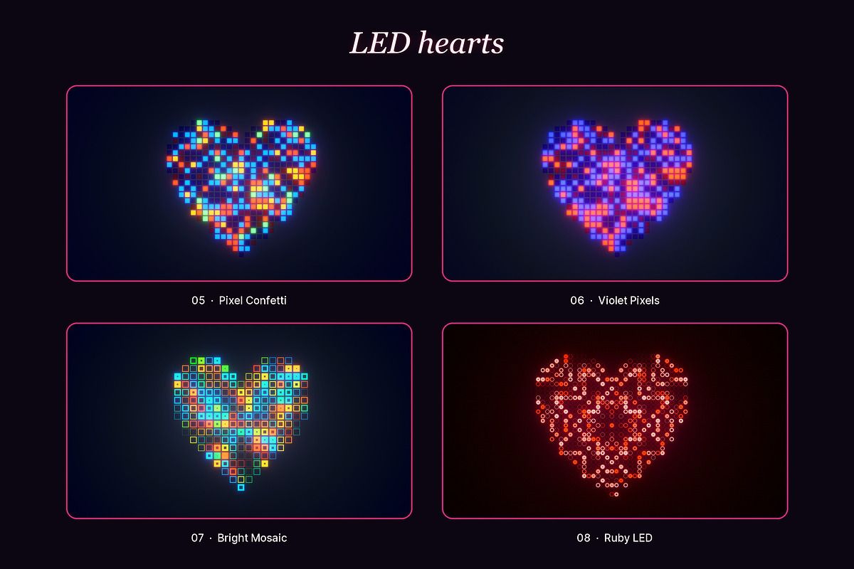 Heart Glow - 12 JPG Backgrounds, a Background Graphic by Photocreo Michal Bednarek (Photo 3 of 5)