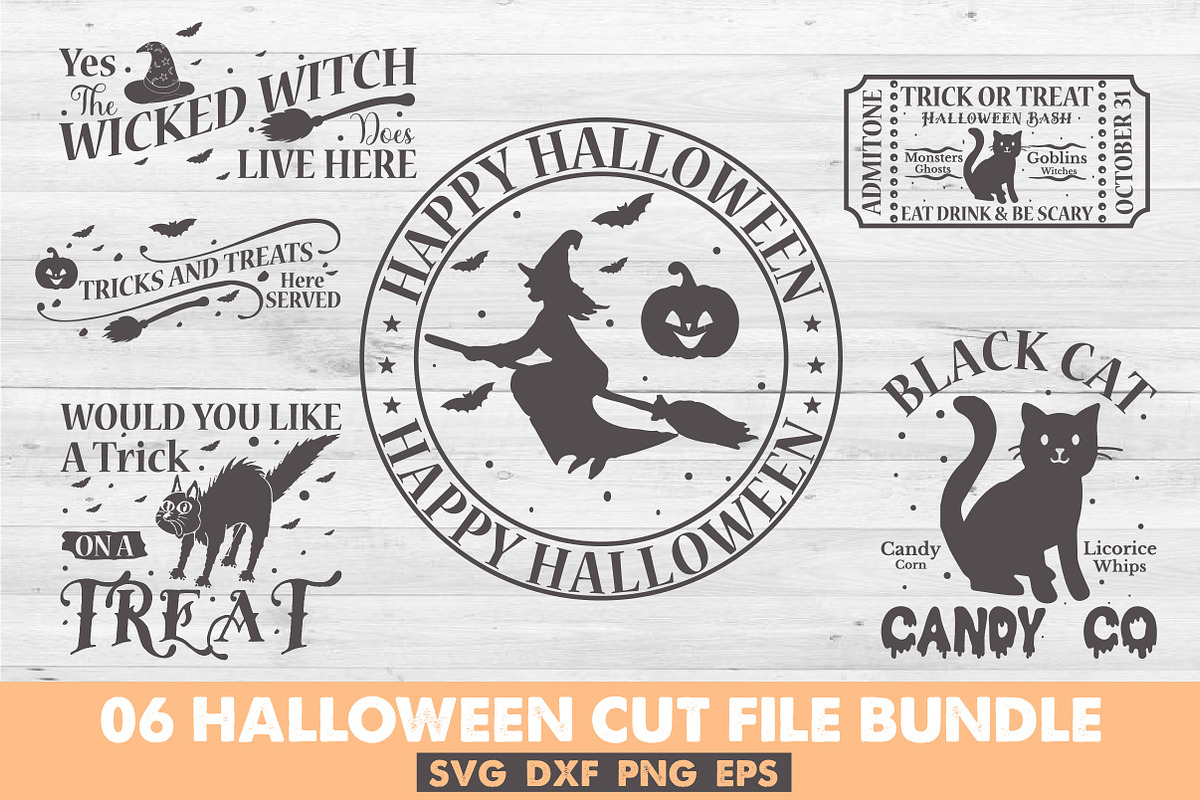 Halloween Cut File Bundle, a Seasonal Illustration by Libby Wishes (Photo 1 of 7)