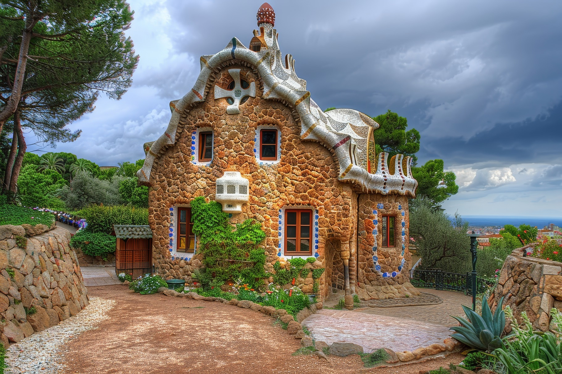 A unique architectural structure fea, a Photo by Tanuart