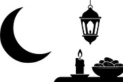 50 Ramadan Iftar Silhouette Bundle, an Illustration by Gfx_Store (Thumbnail 2 of 49)