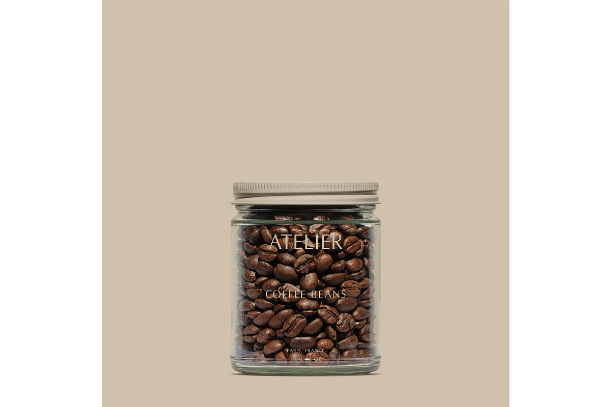 Coffee Bean Jar Mockup, a Cups & Container Mockup by Copal (Photo 6 of 17)