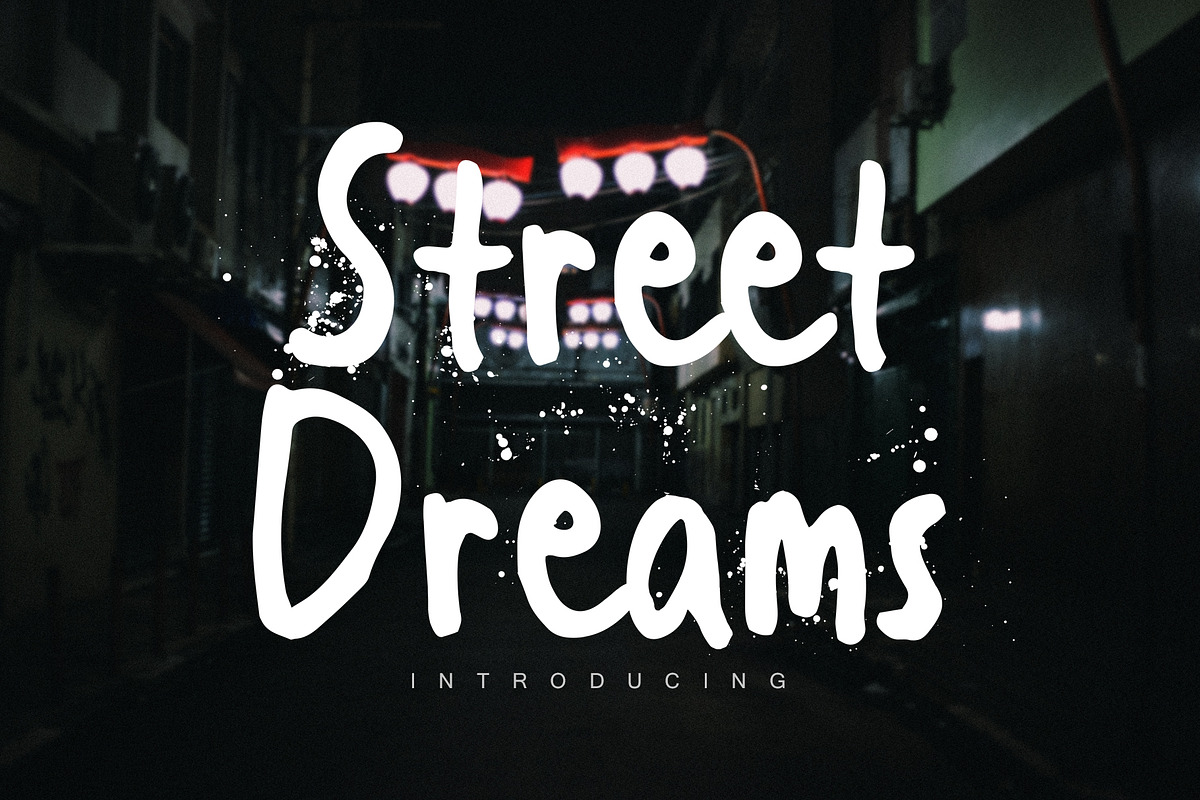Street Dreams Brush Font