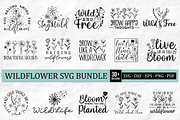 Wildflower Quotes SVG Bundle, a Graphic by CraftlabSVG (Thumbnail 1 of 18)