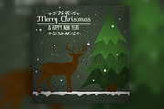 Vintage Christmas Typography Cards, an Illustration by ShinyPixel (Thumbnail 7 of 7)
