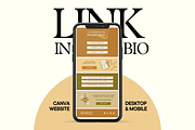 Warm Link In Bio Canva Template, a Landing Page Template by Anna Design Studio (Thumbnail 11 of 11)