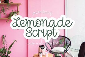 LEMONADE SCRIPT A Cute Cursive Font