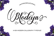 Blodeyn, a Script Font by danti (Thumbnail 1 of 7)