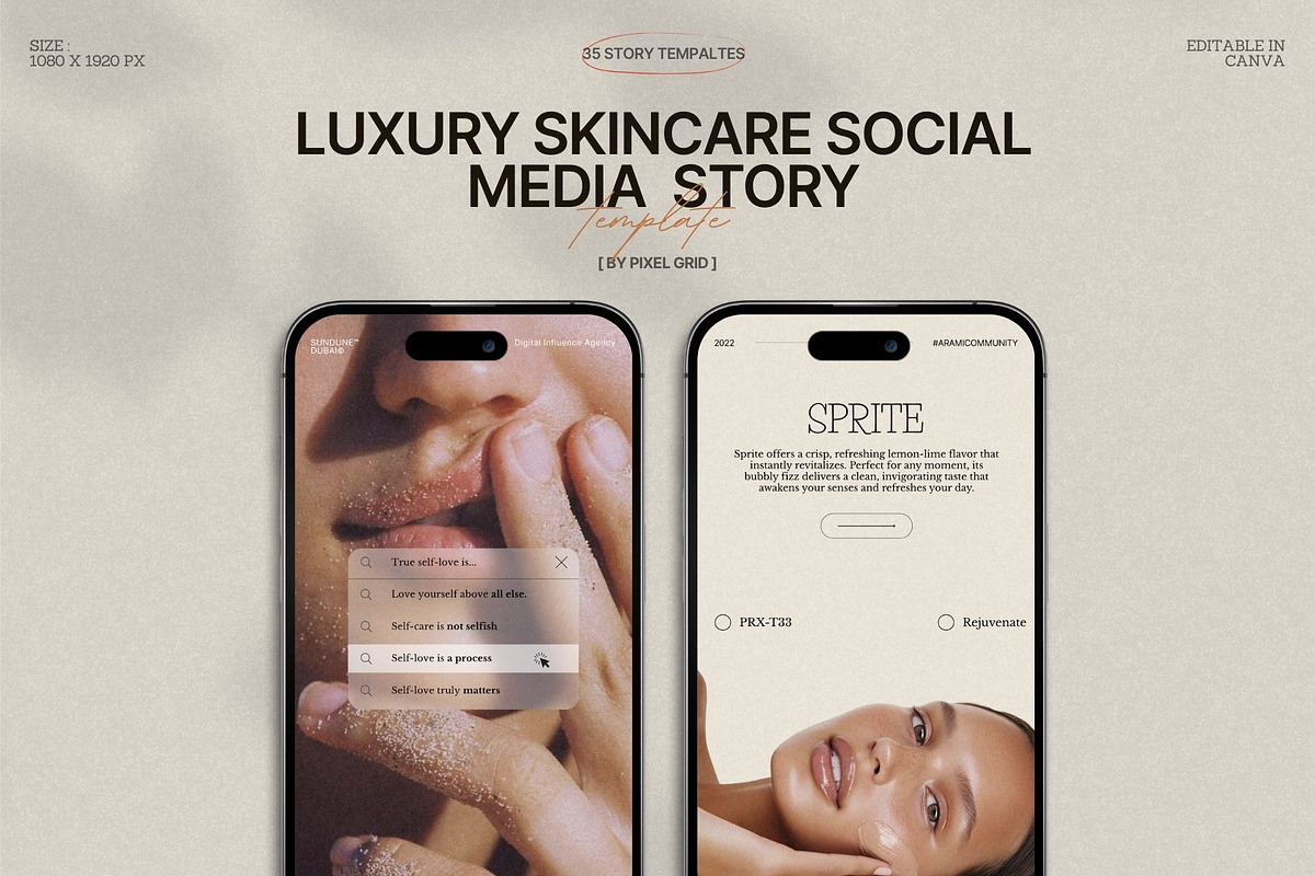 Elegant Story Templates for Skin