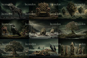 30 Nordic Fantasy Backgrounds, a Decorative Illustration by Incomelion (Thumbnail 3 of 13)