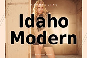 Idaho Modern Sans Serif New Font, a Sans Serif Font by Blue Digital Studio (Thumbnail 1 of 8)