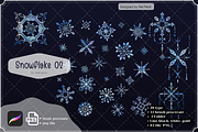 28 Snowflake 02 NHD, a Brush Add-On by Nan'Heidi (Thumbnail 1 of 4)