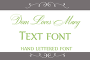 Sale-Dom Loves Mary Text Font, a Script Font by Debi Sementelli (Thumbnail 1 of 2)