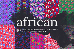 African Ankara Wax Patterns Set