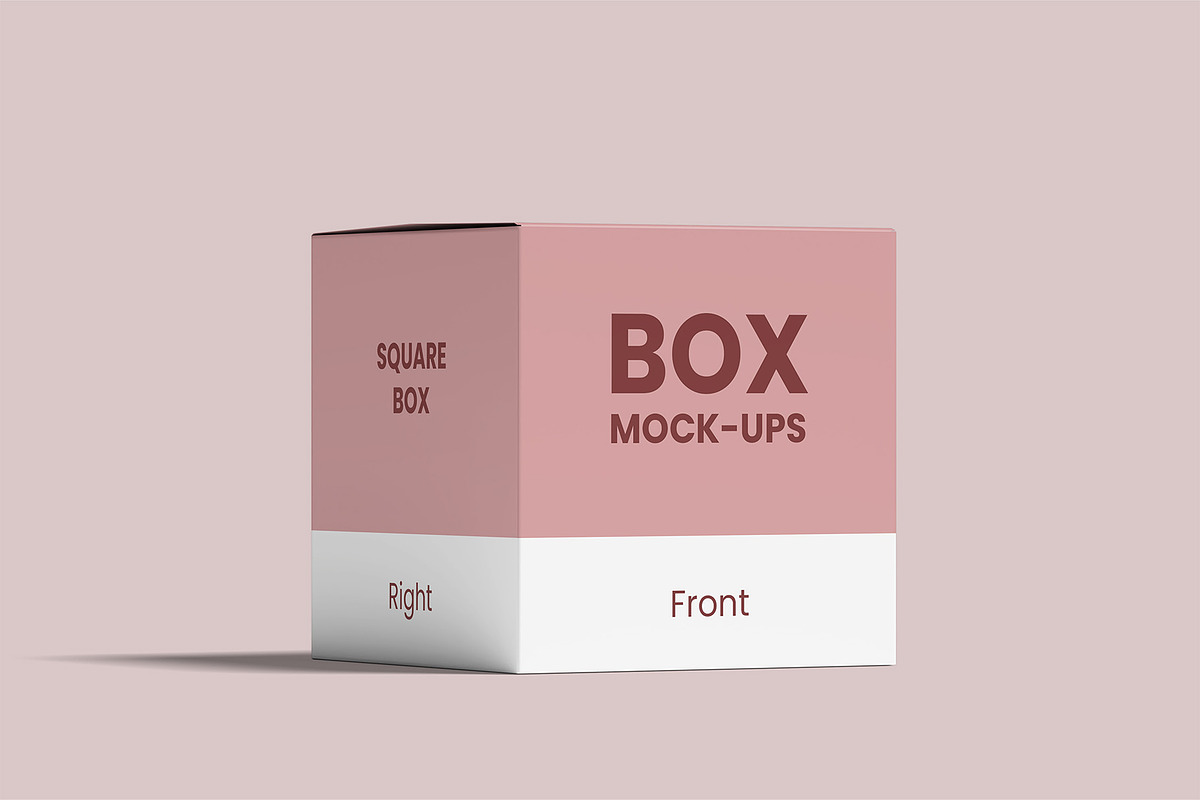 Square Box Mockups | Packaging, a Packaging Mockup by Compositing Studio (Photo 5 of 20)