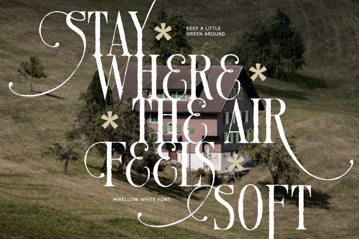 Mirellow White Distressed Serif, a Serif Font by Letterhend Studio (Photo 3 of 13)