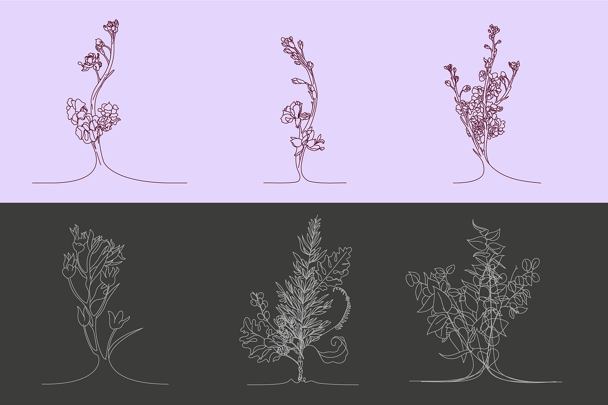 30 FineLine Flowers, an Illustration by Inkwell Supply Co (Photo 4 of 15)