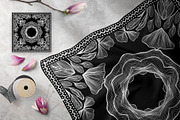 Bandanas Silk Scarf Set 6, a Pattern Graphic by ilonitta (Thumbnail 5 of 5)