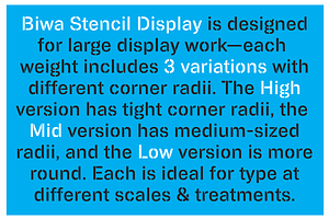 Biwa Stencil Display