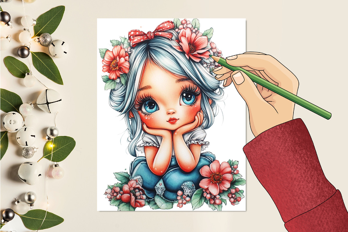 Whimsical Summer Fairy Clipart, a Seasonal Illustration by CitraGraphics (Photo 5 of 6)