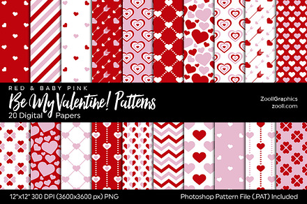 Be My Valentine Digital Papers