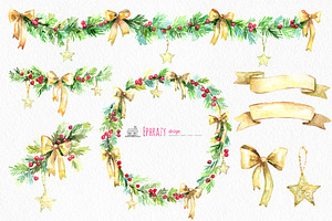 Christmas Clipart. Bow Clipart