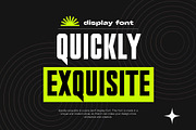 Quickly Exquisite Display Sans font, a Sans Serif Font by Graphicxell (Thumbnail 1 of 25)