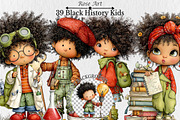 Whimsical Black History Kids Clipart, a Seasonal Illustration by Rose Art (Thumbnail 1 of 6)
