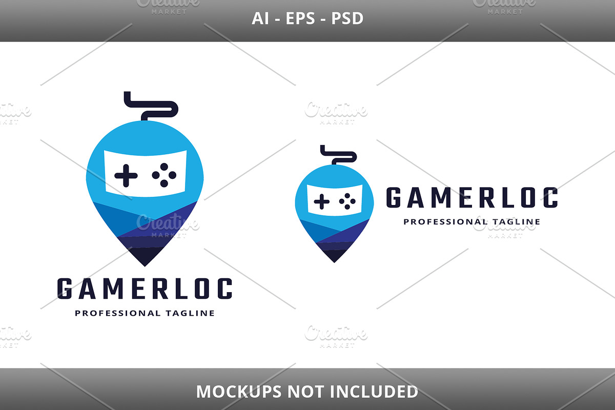 Gamer Location Logo, a Branding & Logo Template by Design_Planet (Photo 4 of 4)