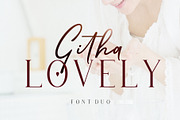 Githa Lovely | Font Duo, a Script Font by Jhoel Design (Thumbnail 1 of 14)