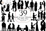 Couple in Love PNG & SVG Clipart, a Person Illustration by KennedyStudio (Thumbnail 1 of 4)
