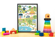 Fun at the Farm - Map Creator, an Object Illustration by Anna Ivanir (Thumbnail 2 of 12)