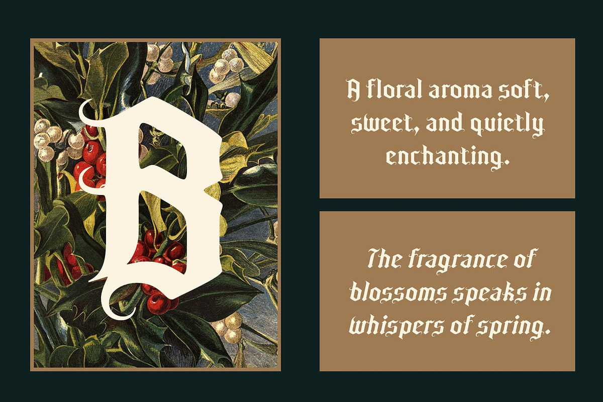 CS Artemio Drawn, a Blackletter Font by Craft Supply Co. (Photo 2 of 8)