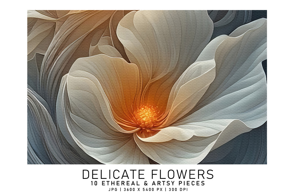 Delicate Flowers, a Decorative Illustration by Digital Art Creations (Photo 1 of 5)