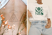 Nature boho logos & vector kit, a Templates & Theme by Suluna (Thumbnail 6 of 13)