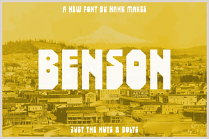 Benson, a Hank Makes Font