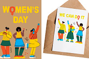 Women's Day illustrations set, a Seasonal Illustration by Virinaflora (Thumbnail 5 of 5)