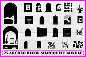 25 Modern Arched Decor Silhouette, a Decorative Illustration by Artivon