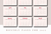 2025 CALENDAR CANVA TEMPLATE, a Stationery Template by The Little Lily Studio (Thumbnail 3 of 5)