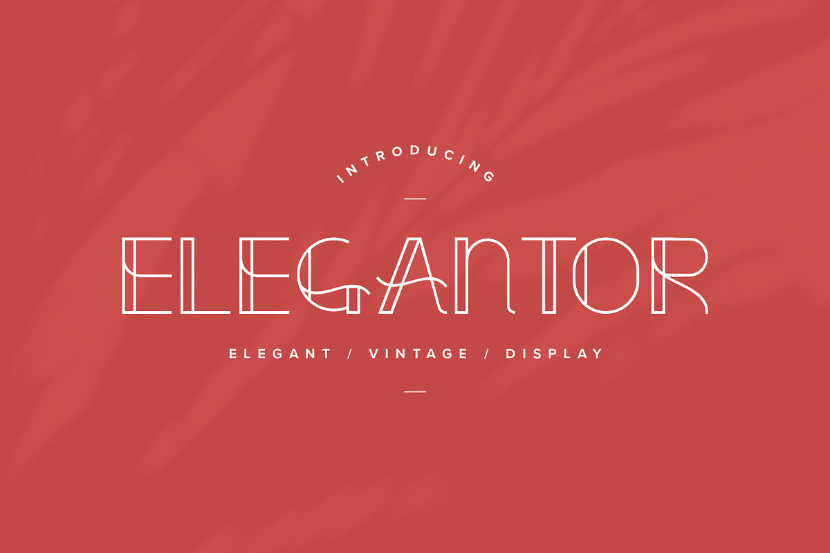 Elegantor | Vintage Display Font